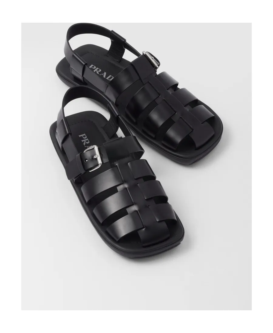 Brushed Leather Sandals