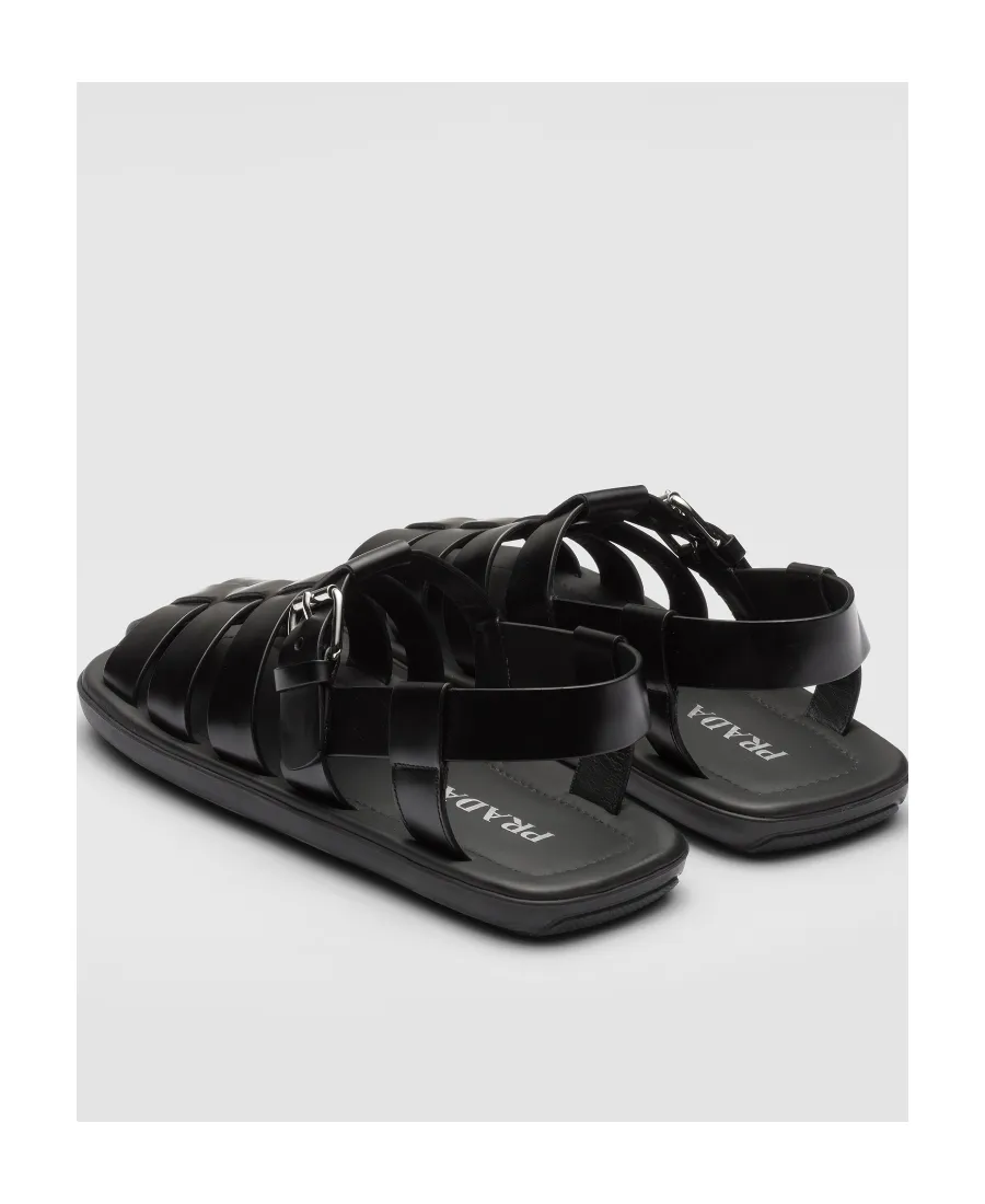 Brushed Leather Sandals