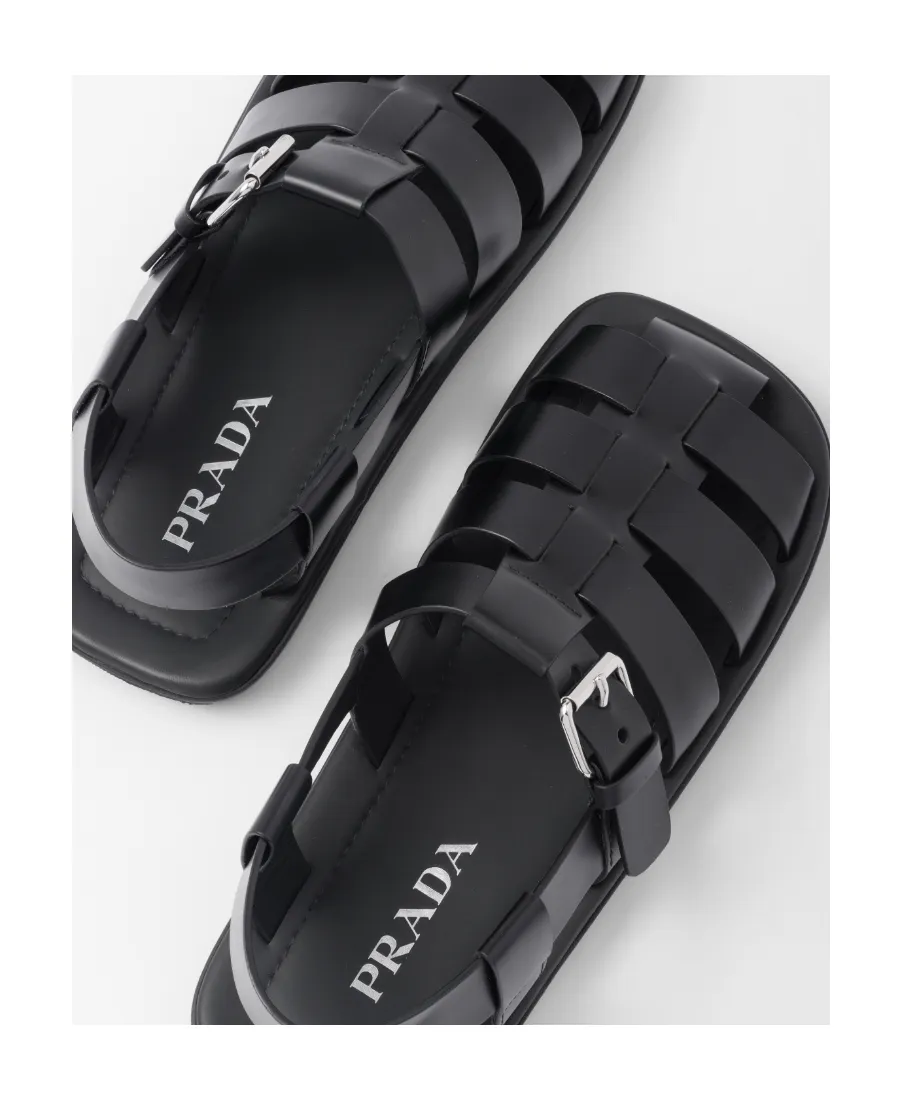 Brushed Leather Sandals