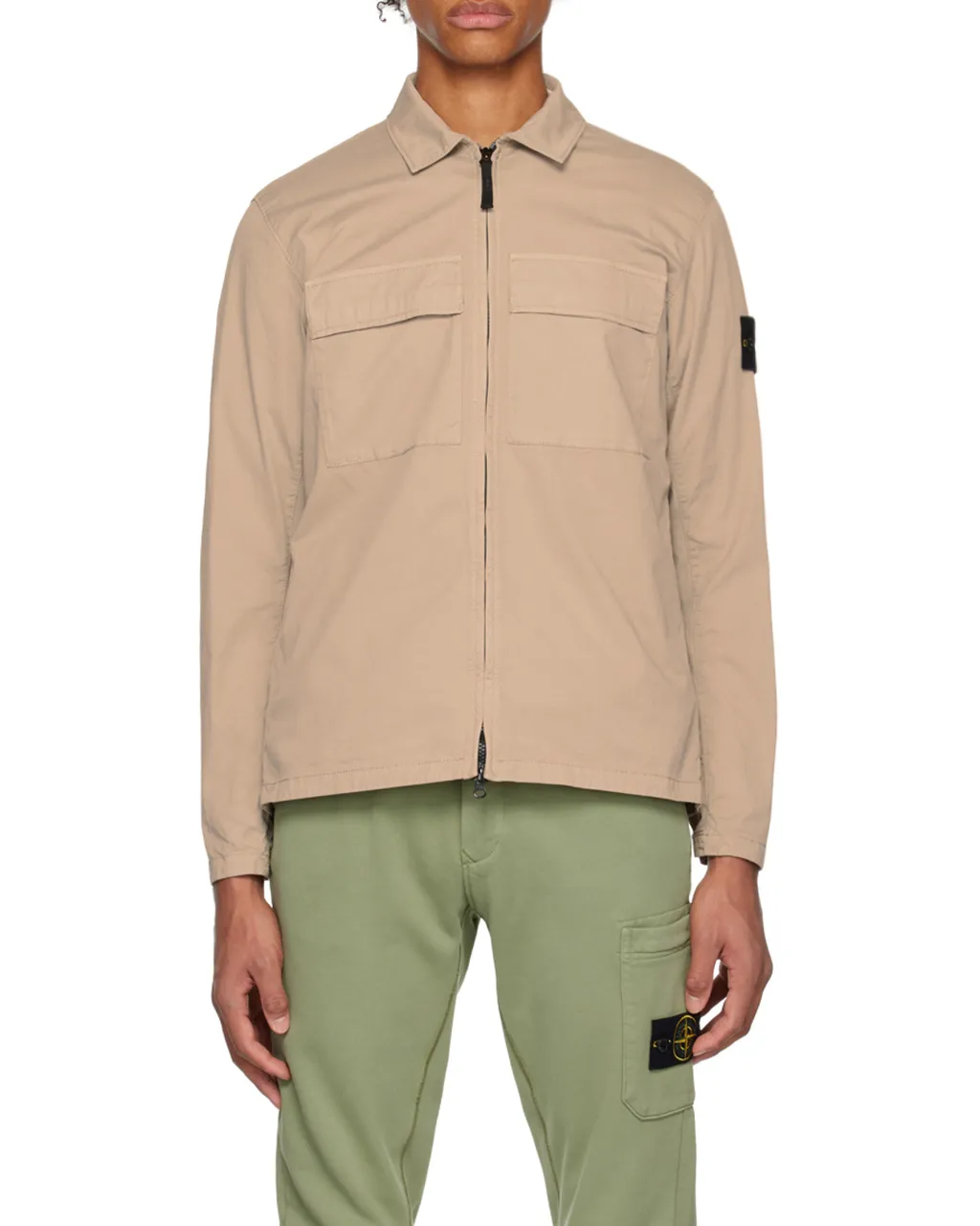 Logo-Patch Sleeve Shirt