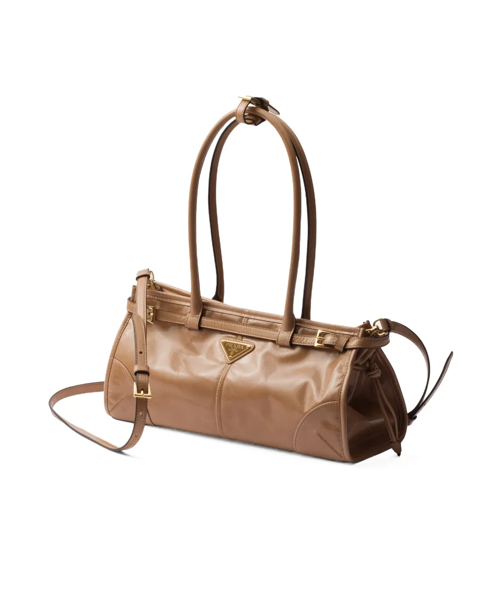 Prada Triangle-Logo Tote Bag