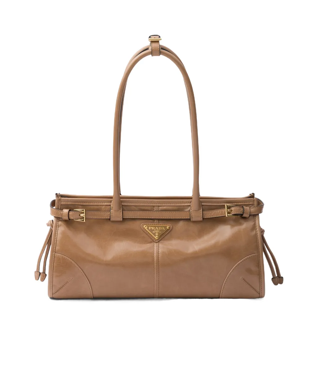Prada Triangle-Logo Tote Bag