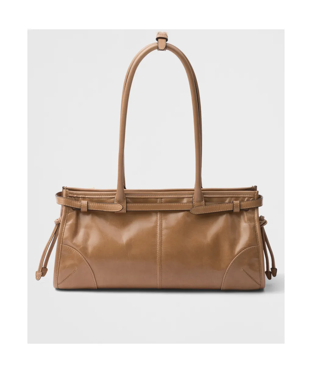 Prada Triangle-Logo Tote Bag