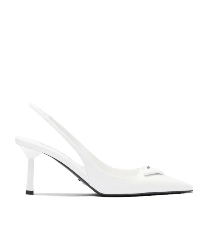 Prada Pointed-Toe Slingback Pumps