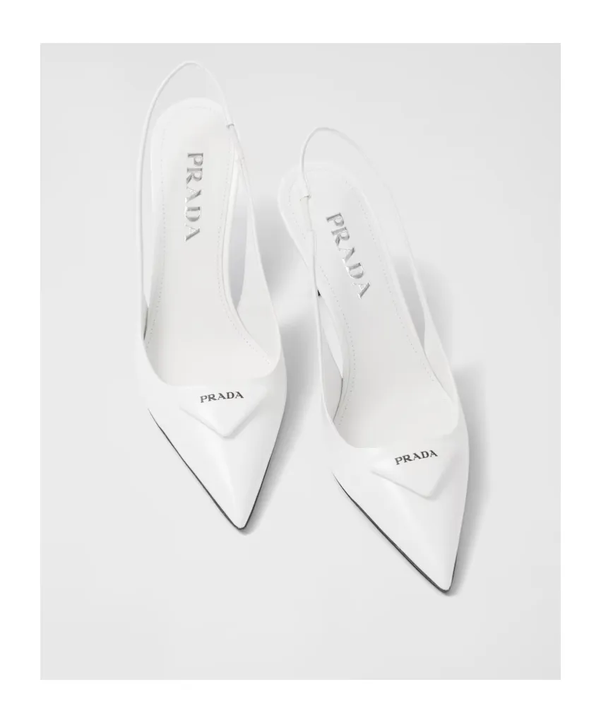 Prada Pointed-Toe Slingback Pumps