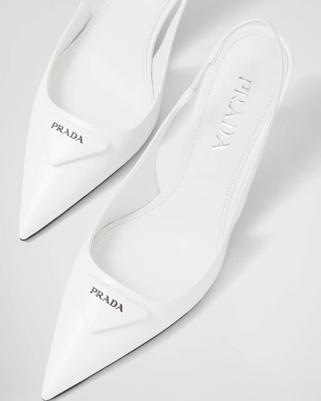 Prada Pointed-Toe Slingback Pumps