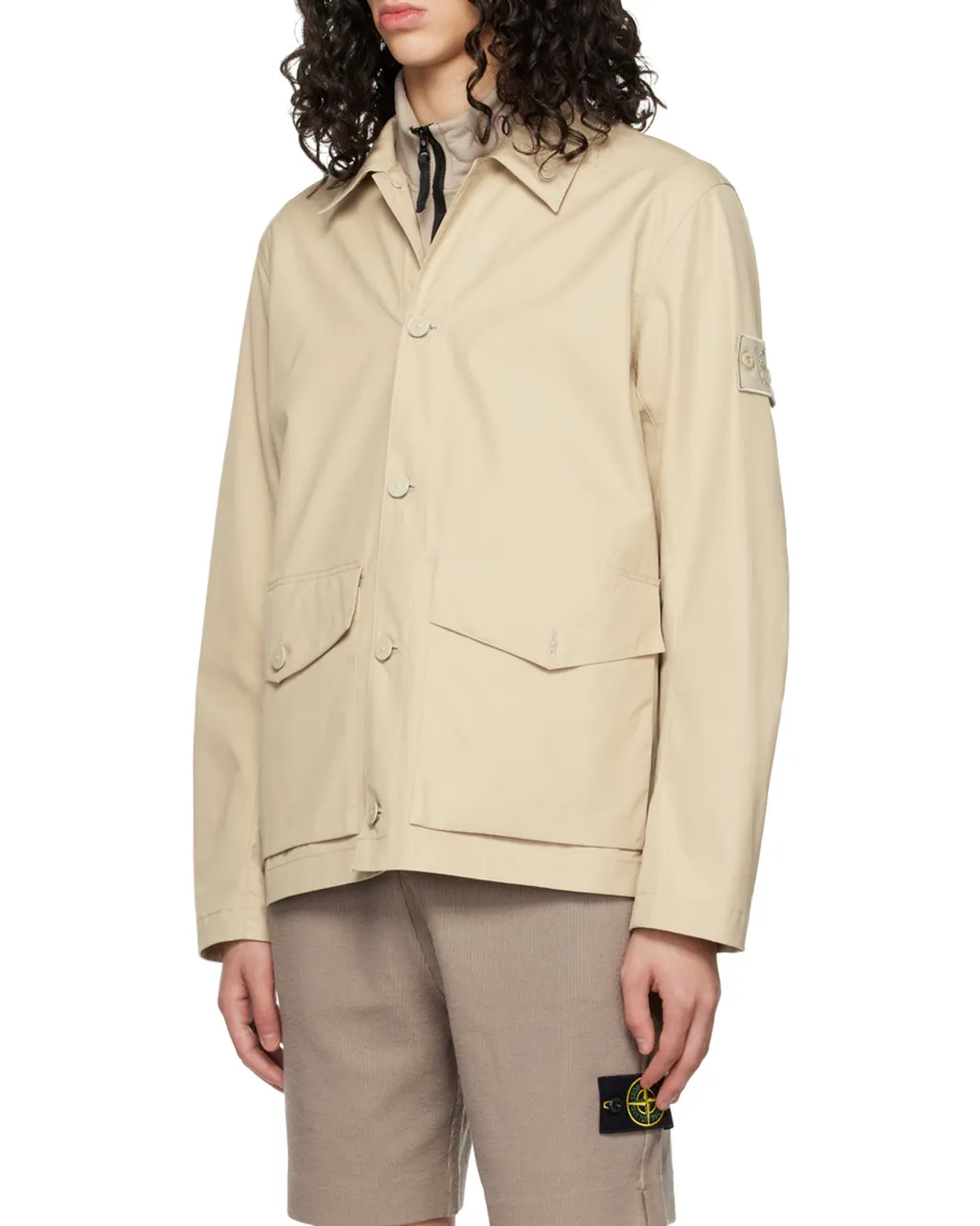 Stone Island Buttoned Shirt Jacket