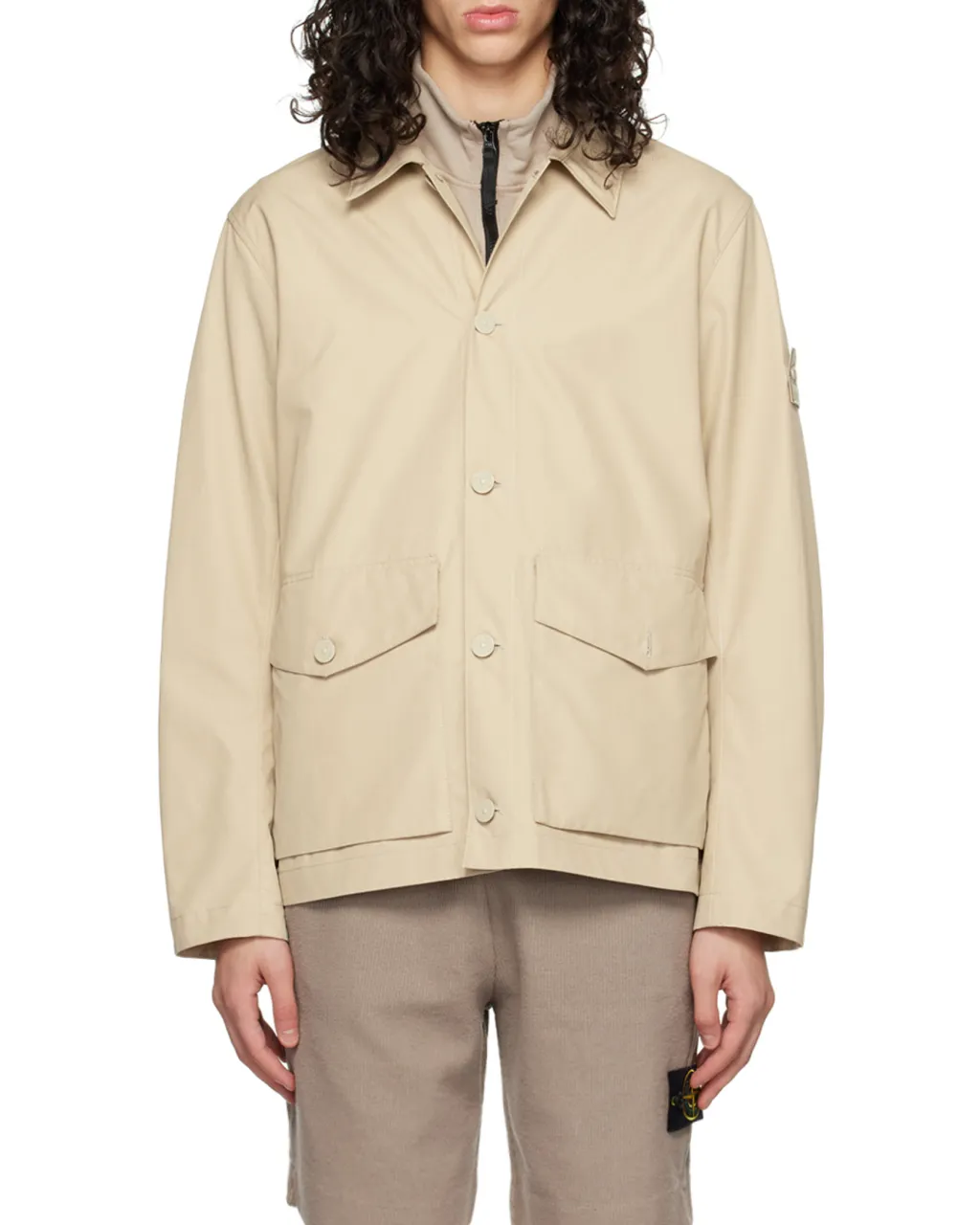 Stone Island Buttoned Shirt Jacket