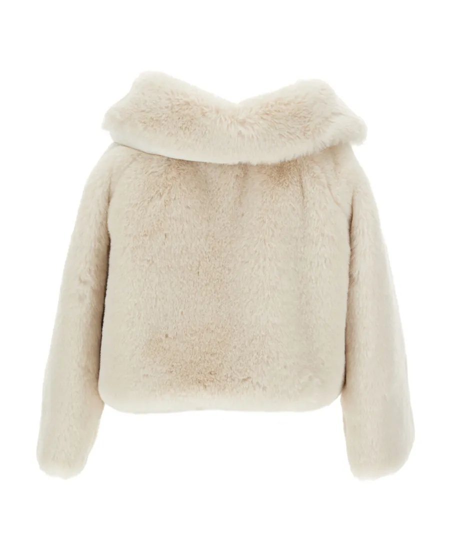 Faux-Fur Cropped Coat