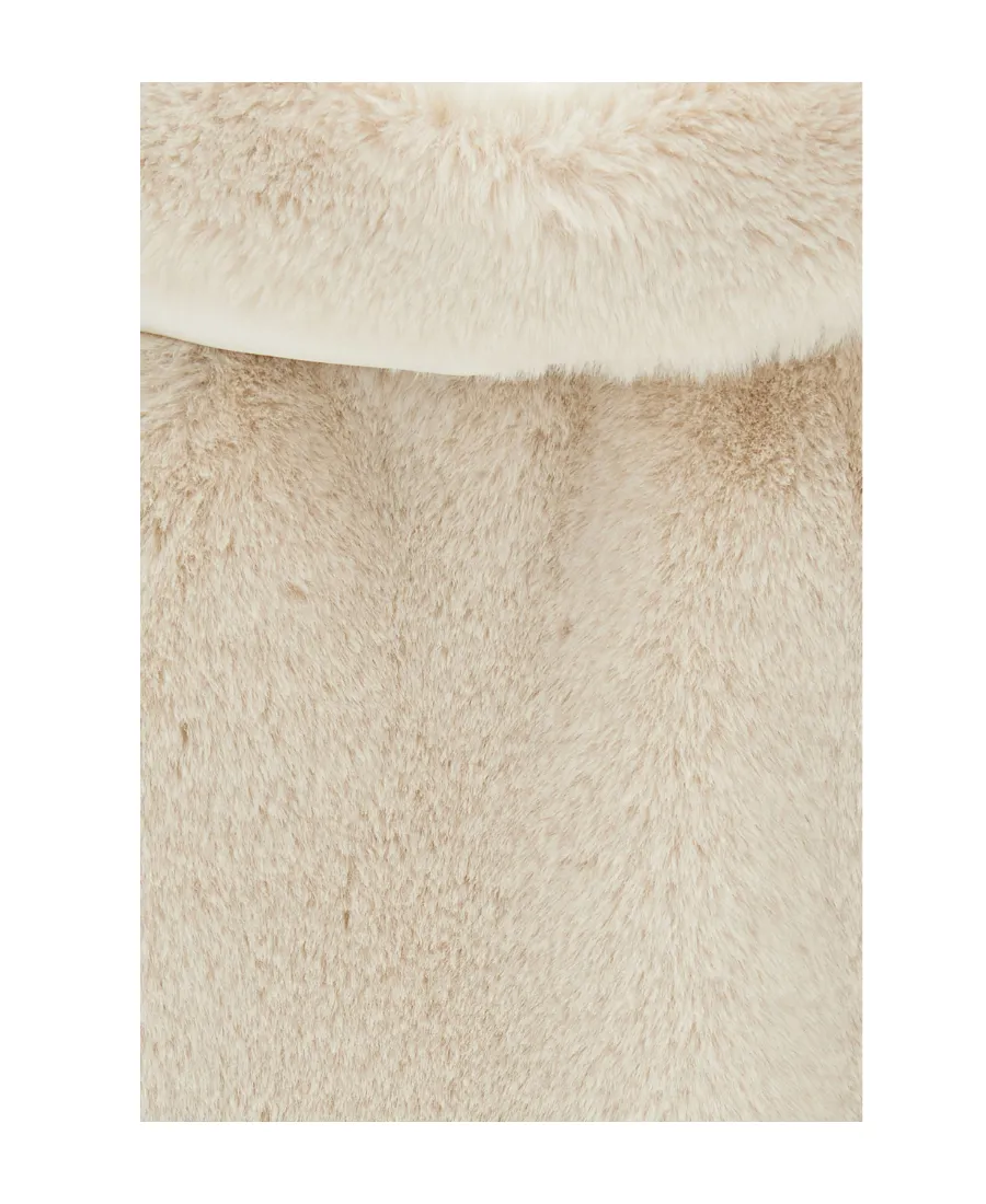 Faux-Fur Cropped Coat