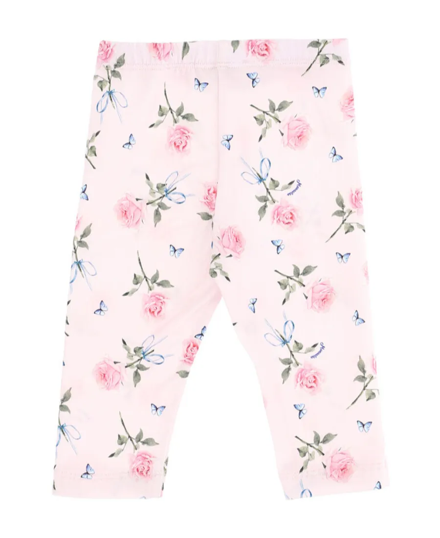 Floral Embroidered Leggings