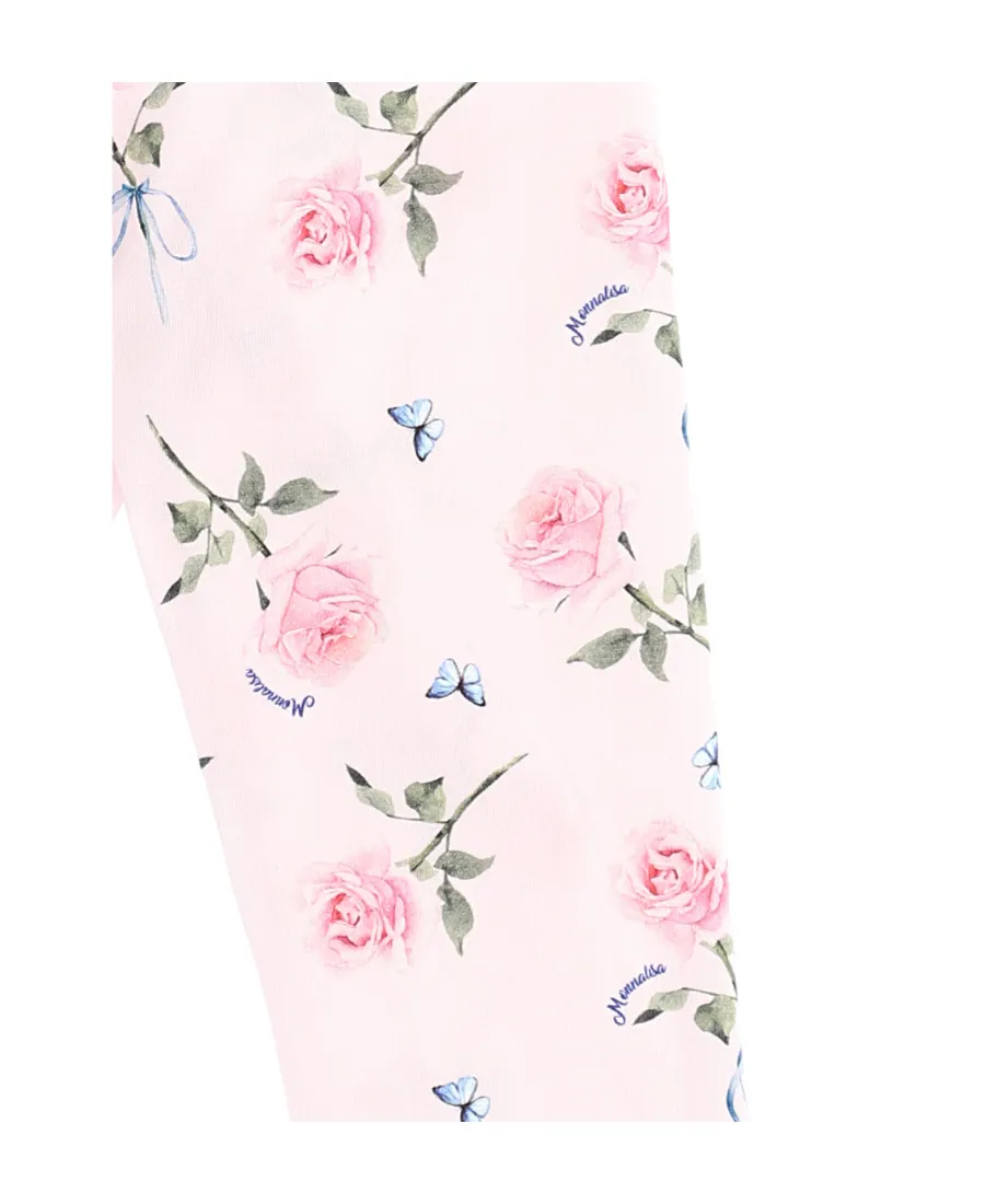 Floral Embroidered Leggings