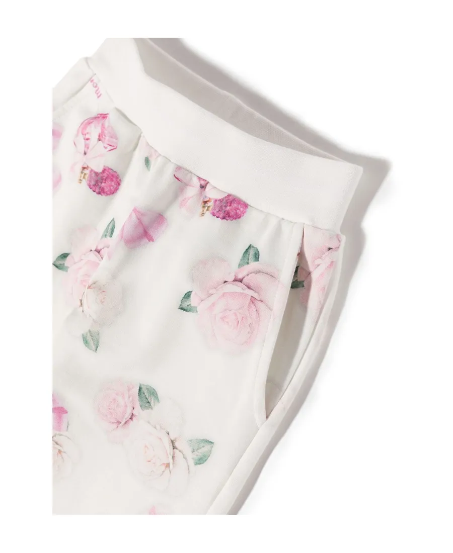 Floral-Print Cotton Track Pants
