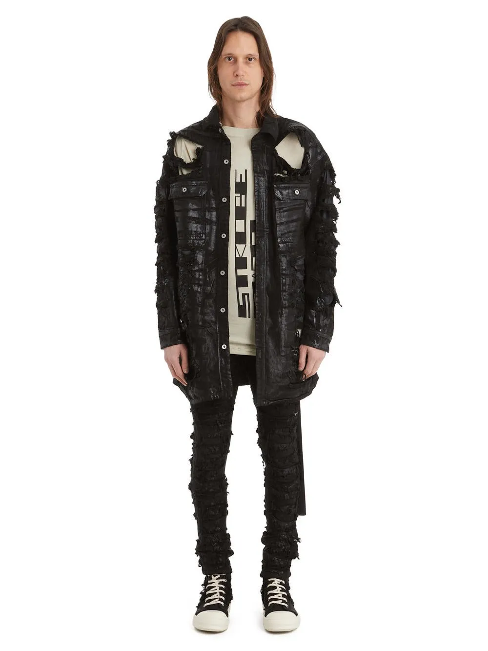 Black Tyrone Cut Jeans