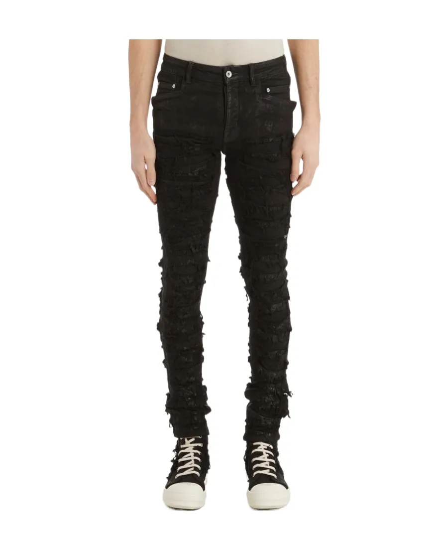 Black Tyrone Cut Jeans