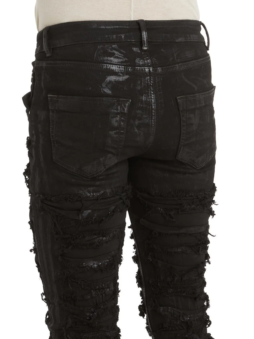Black Tyrone Cut Jeans