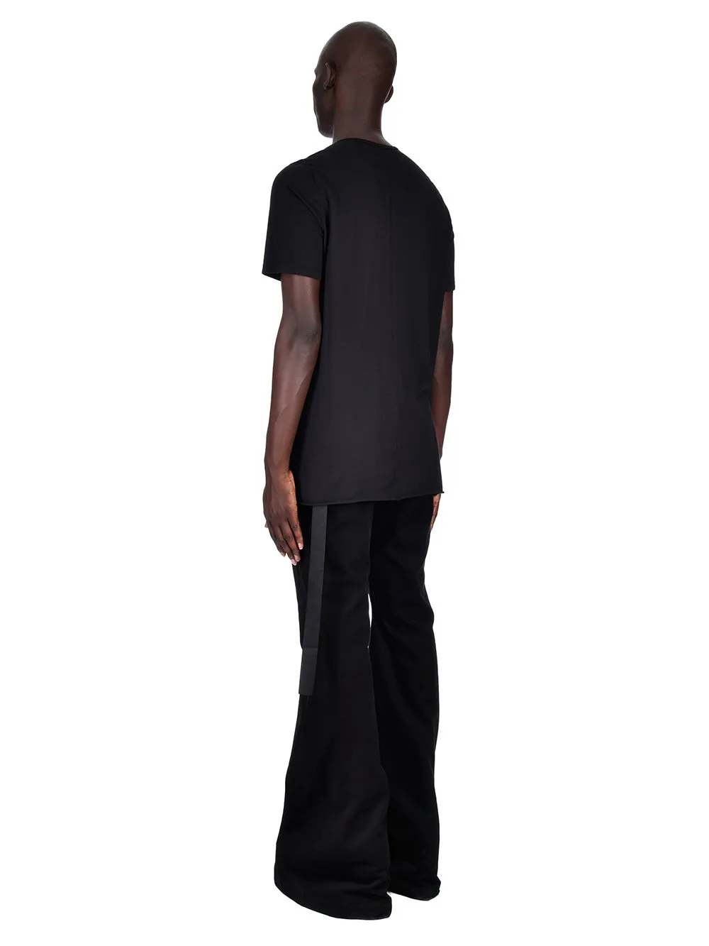 Black Plain Knitted T-Shirt