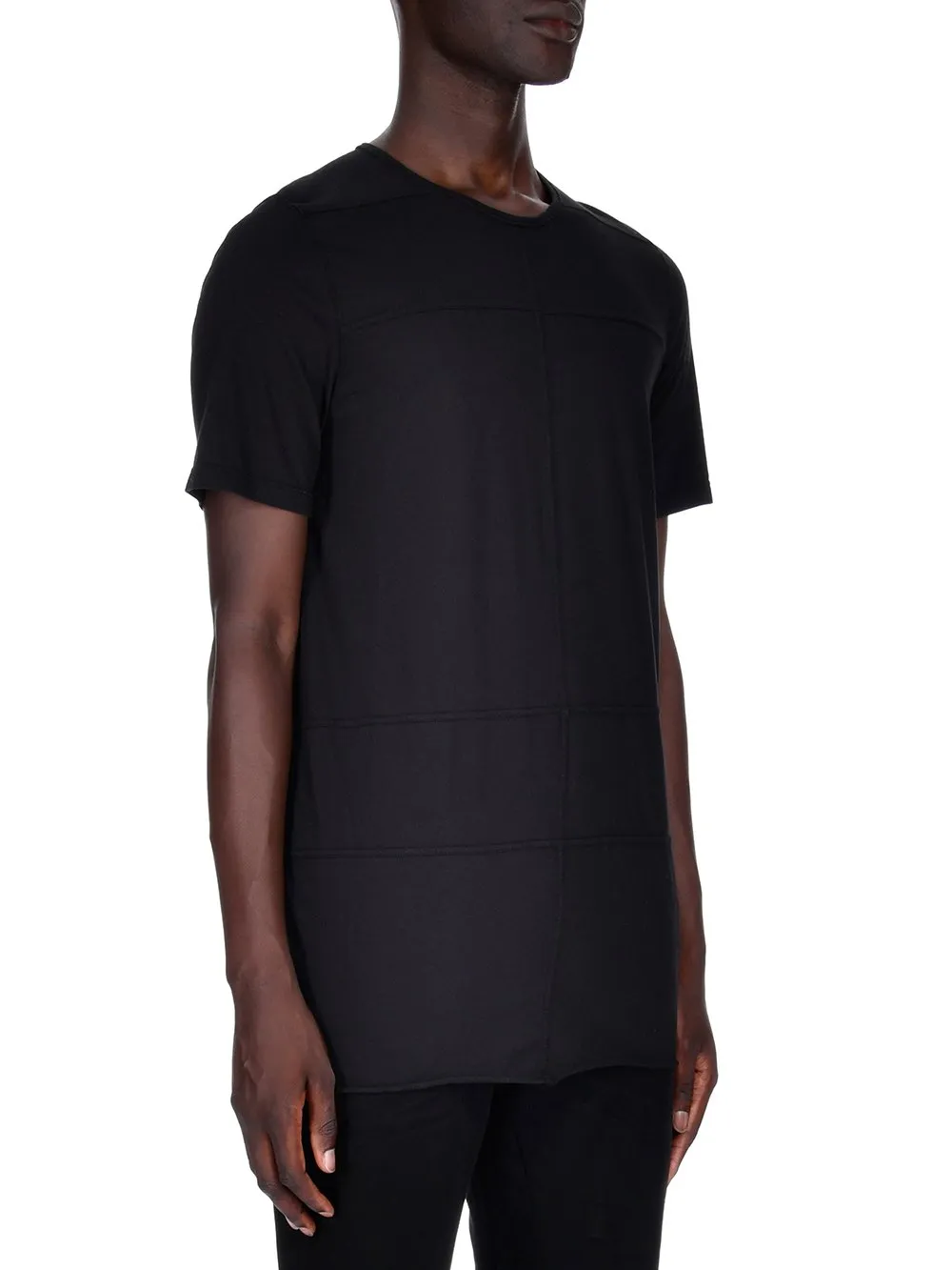 Black Plain Knitted T-Shirt