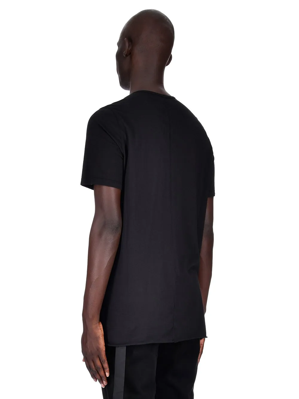 Black Plain Knitted T-Shirt