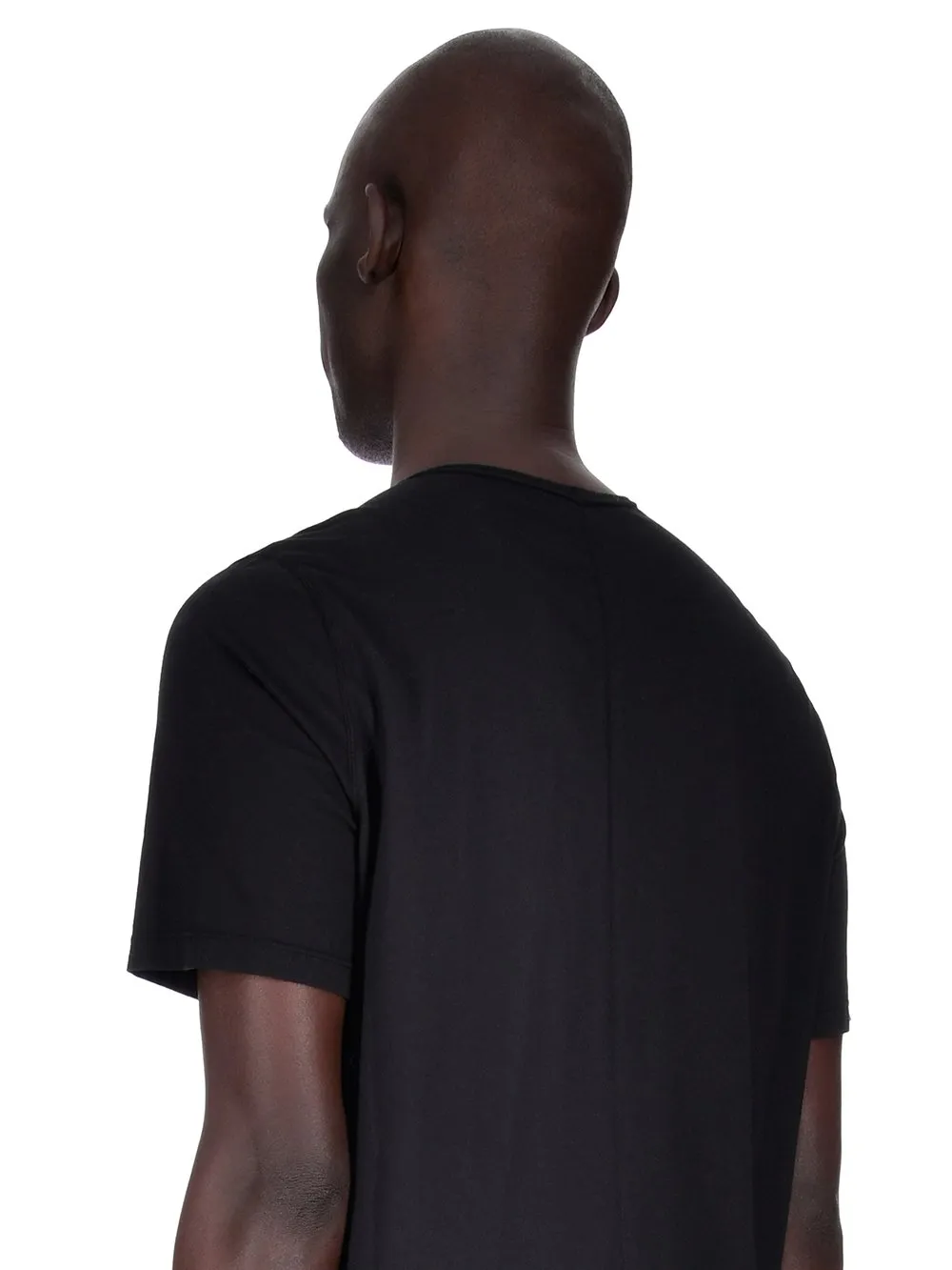 Black Plain Knitted T-Shirt