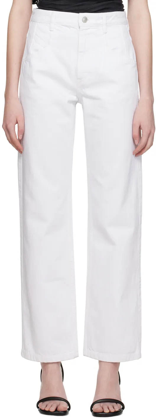 Straight-Leg Denim Jeans