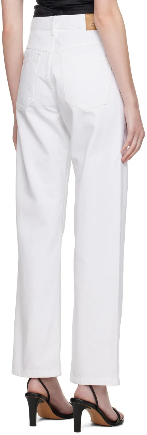 Straight-Leg Denim Jeans