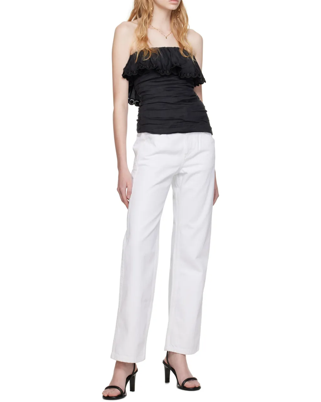 Straight-Leg Denim Jeans