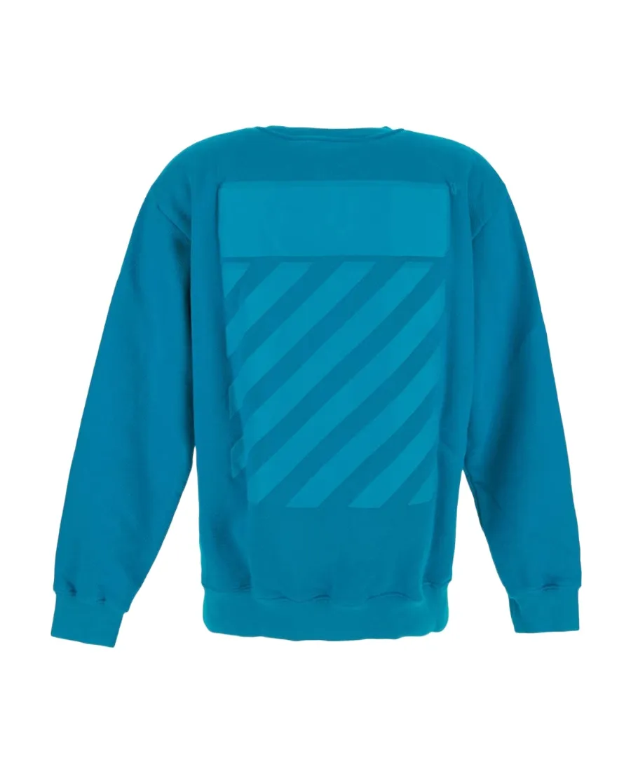 Diag-Stripe Print Sweatshirt