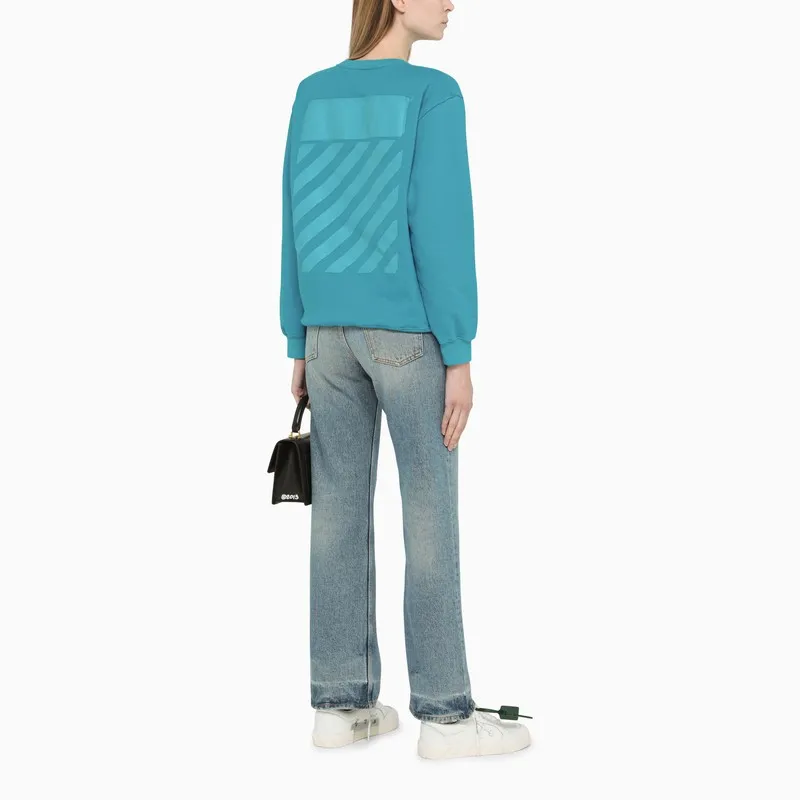 Diag-Stripe Print Sweatshirt