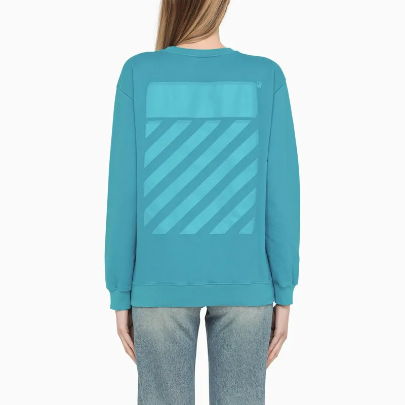 Diag-Stripe Print Sweatshirt