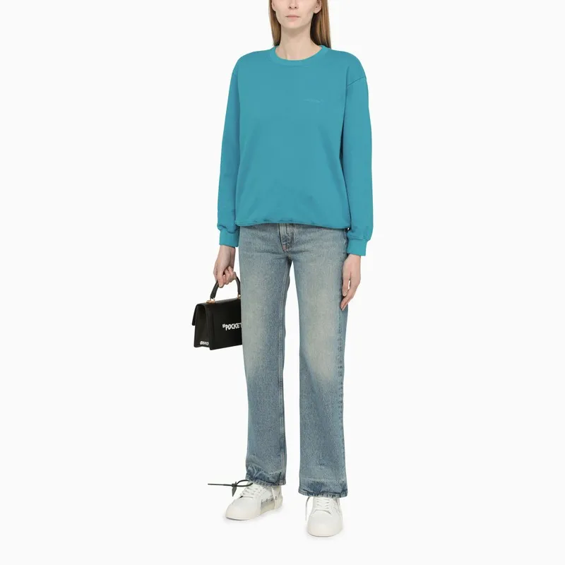 Diag-Stripe Print Sweatshirt
