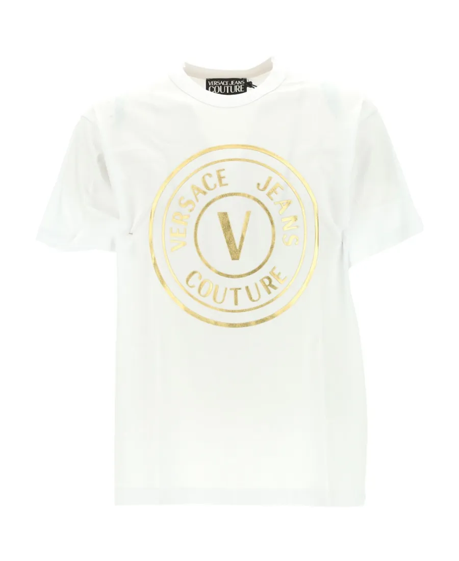 Versace Jeans Couture Logo Printed Crewneck T-Shirt