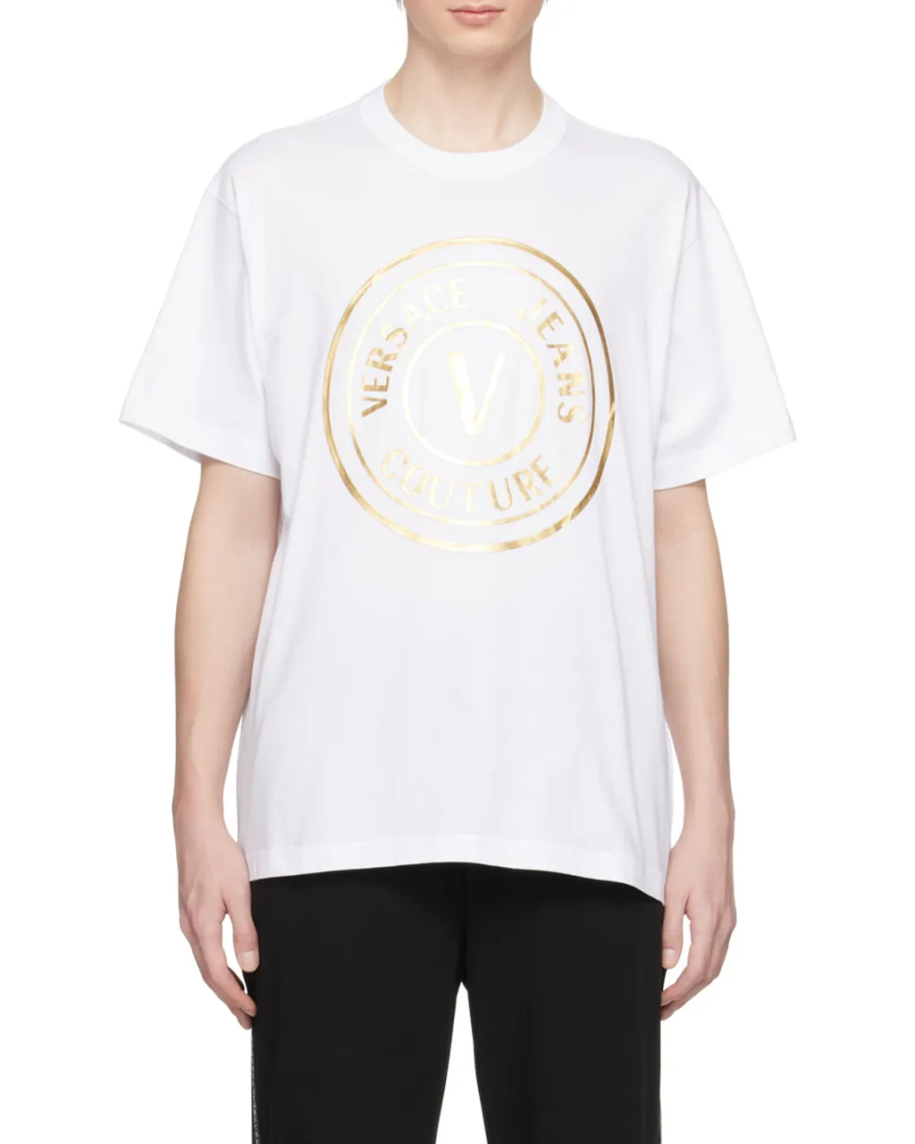 Versace Jeans Couture Logo Printed Crewneck T-Shirt
