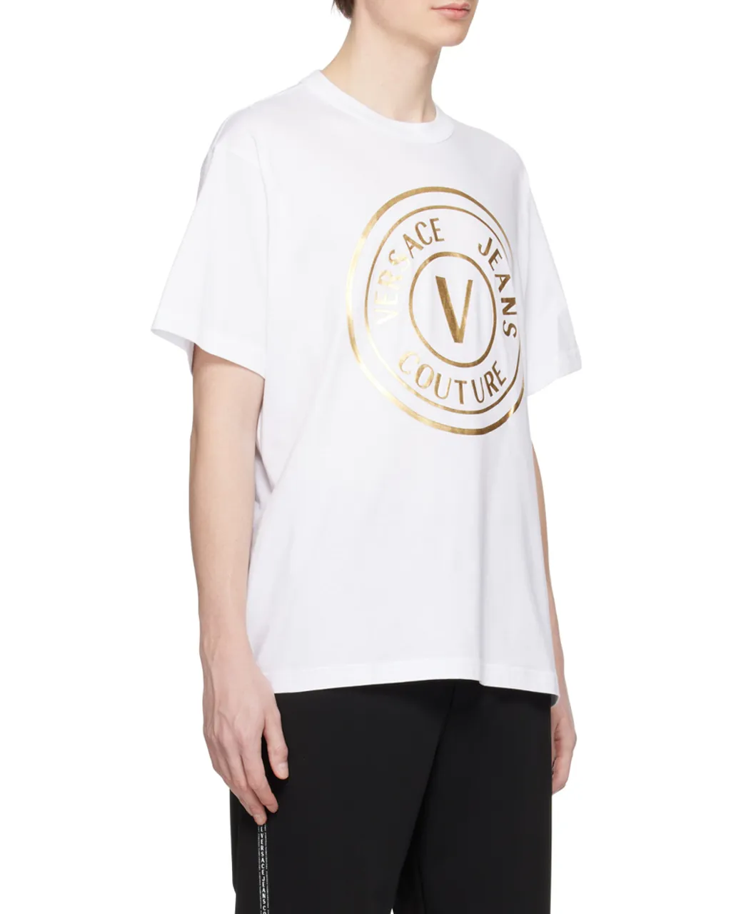 Versace Jeans Couture Logo Printed Crewneck T-Shirt