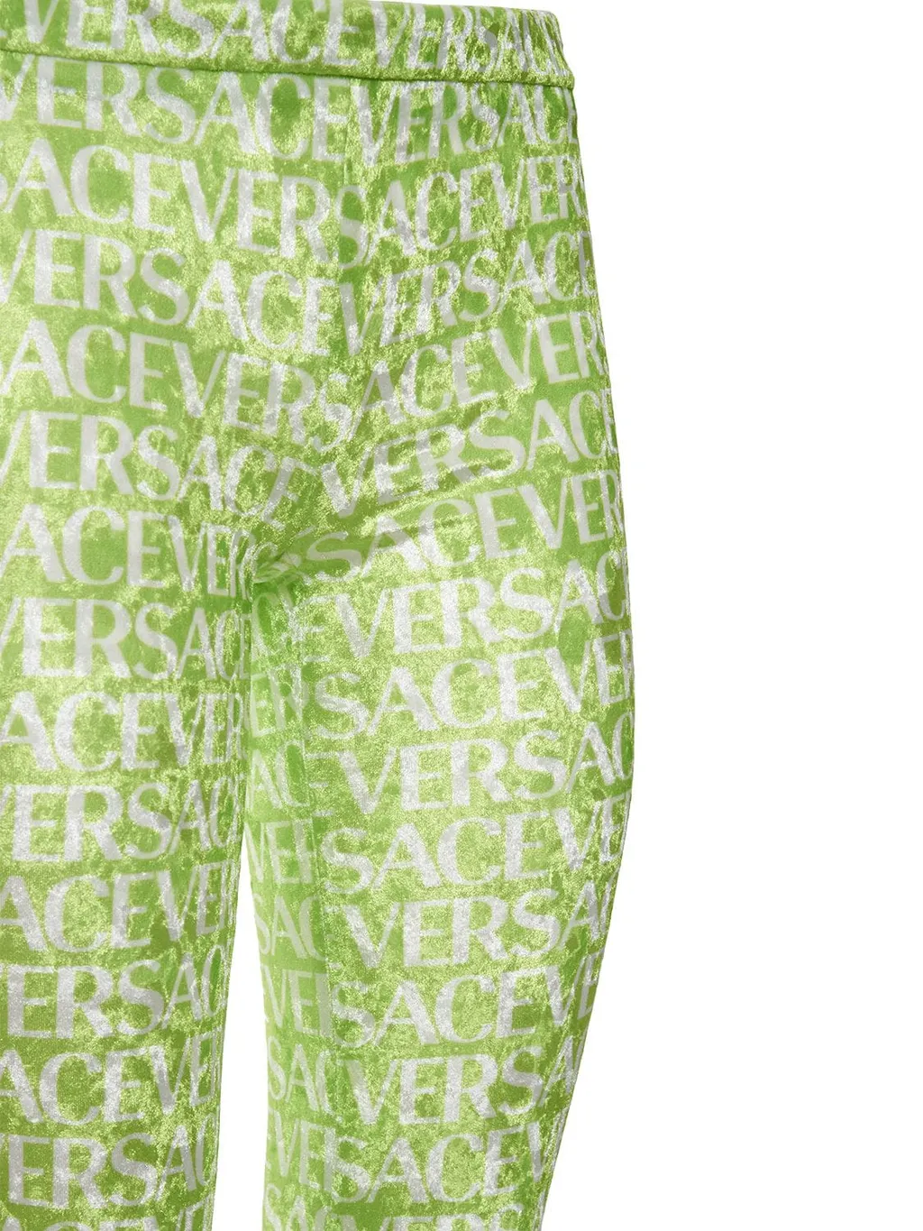 Logo-Print Flared Trousers