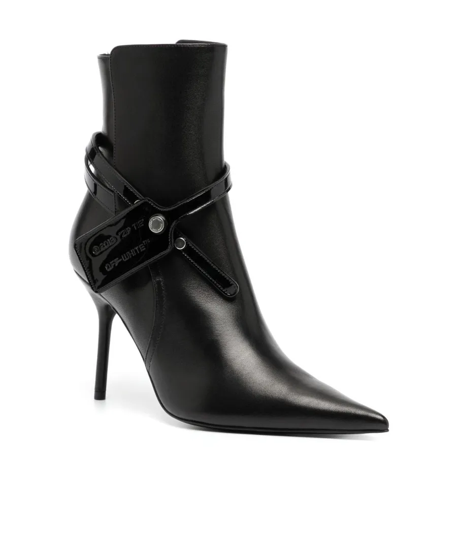 Zip Tie Stiletto Boots