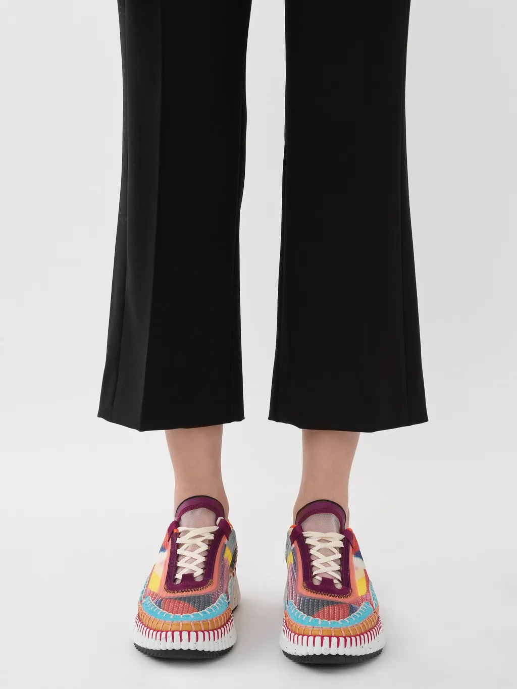 Chloé Cropped Flared Trousers