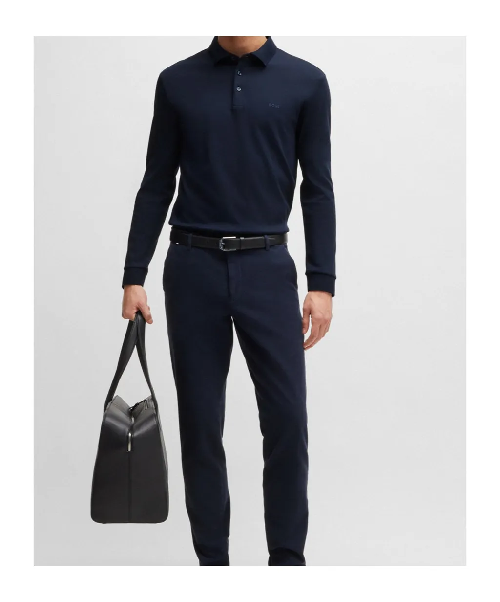 Long-Sleeved Polo Shirt