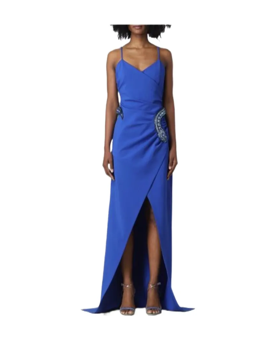 Snake-Detail Maxi Dress