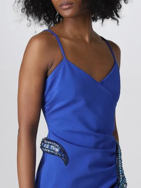 Snake-Detail Maxi Dress