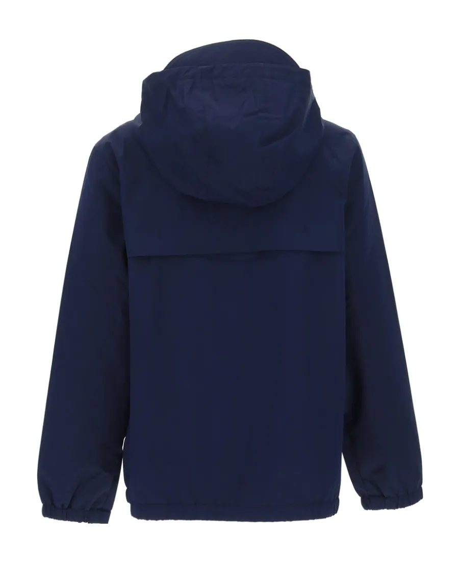 Logo-Print Zip-Up Hooded Jacket