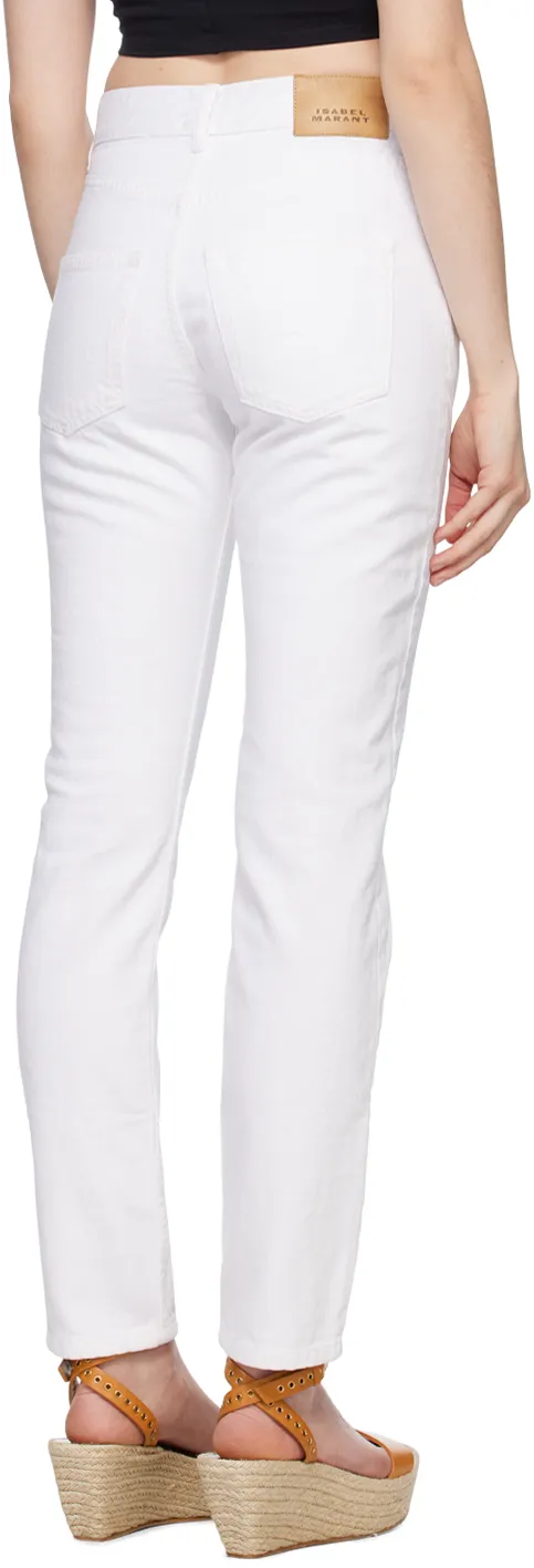Isabel Marant Logo Patch Straight-Leg Jeans