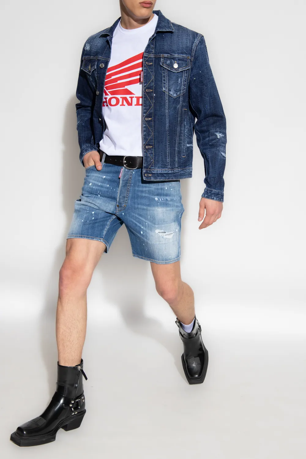 Dsquared2 Logo-Printed Crewneck T-Shirt