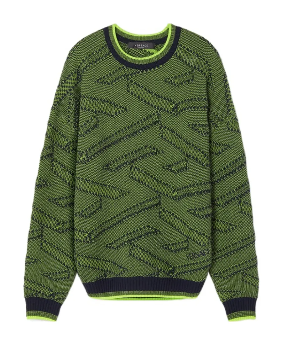 Greca Patterned-Jacquard Jumper