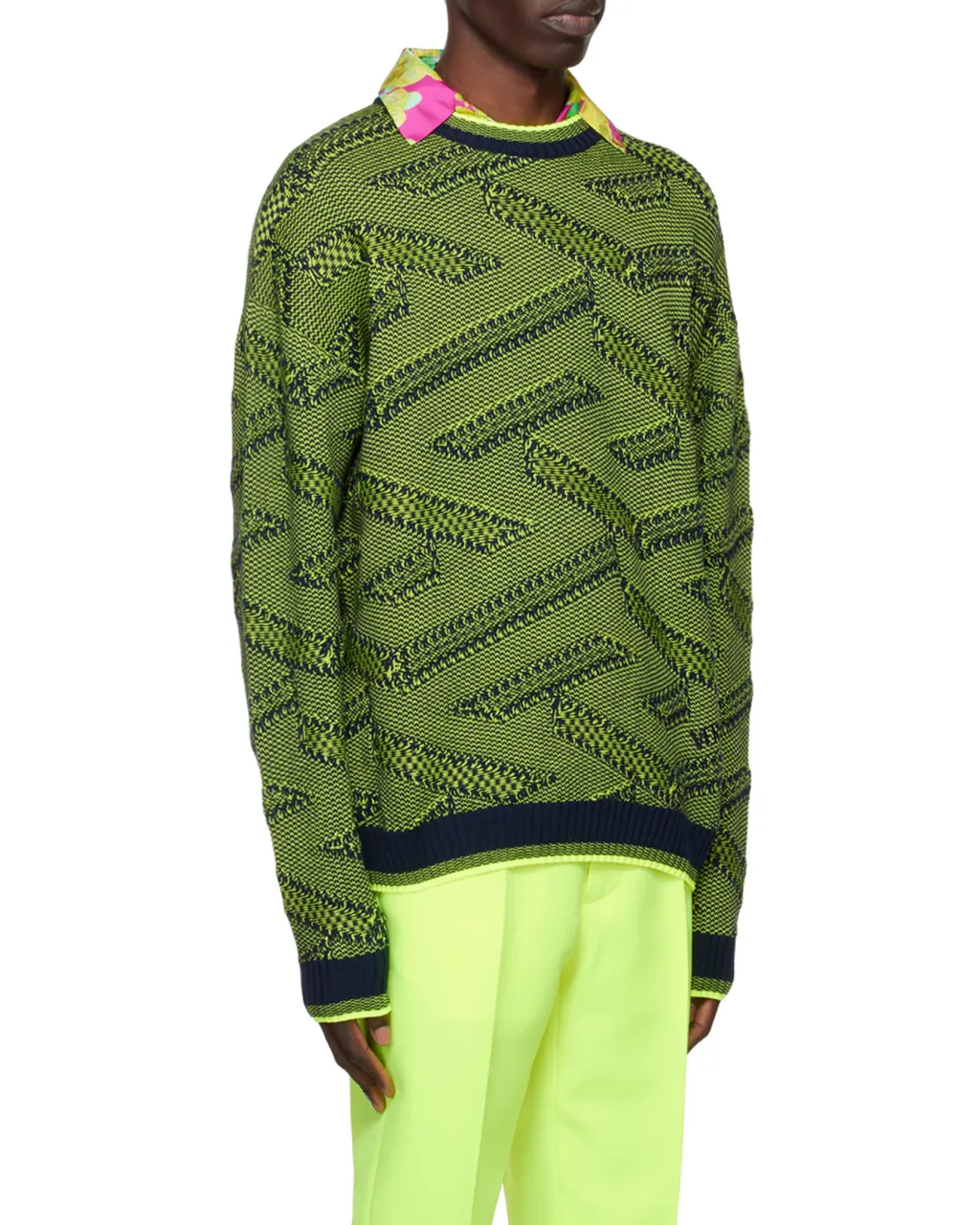 Greca Patterned-Jacquard Jumper