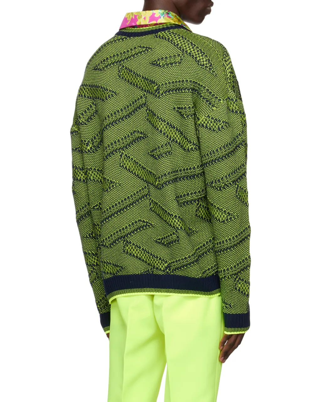 Greca Patterned-Jacquard Jumper
