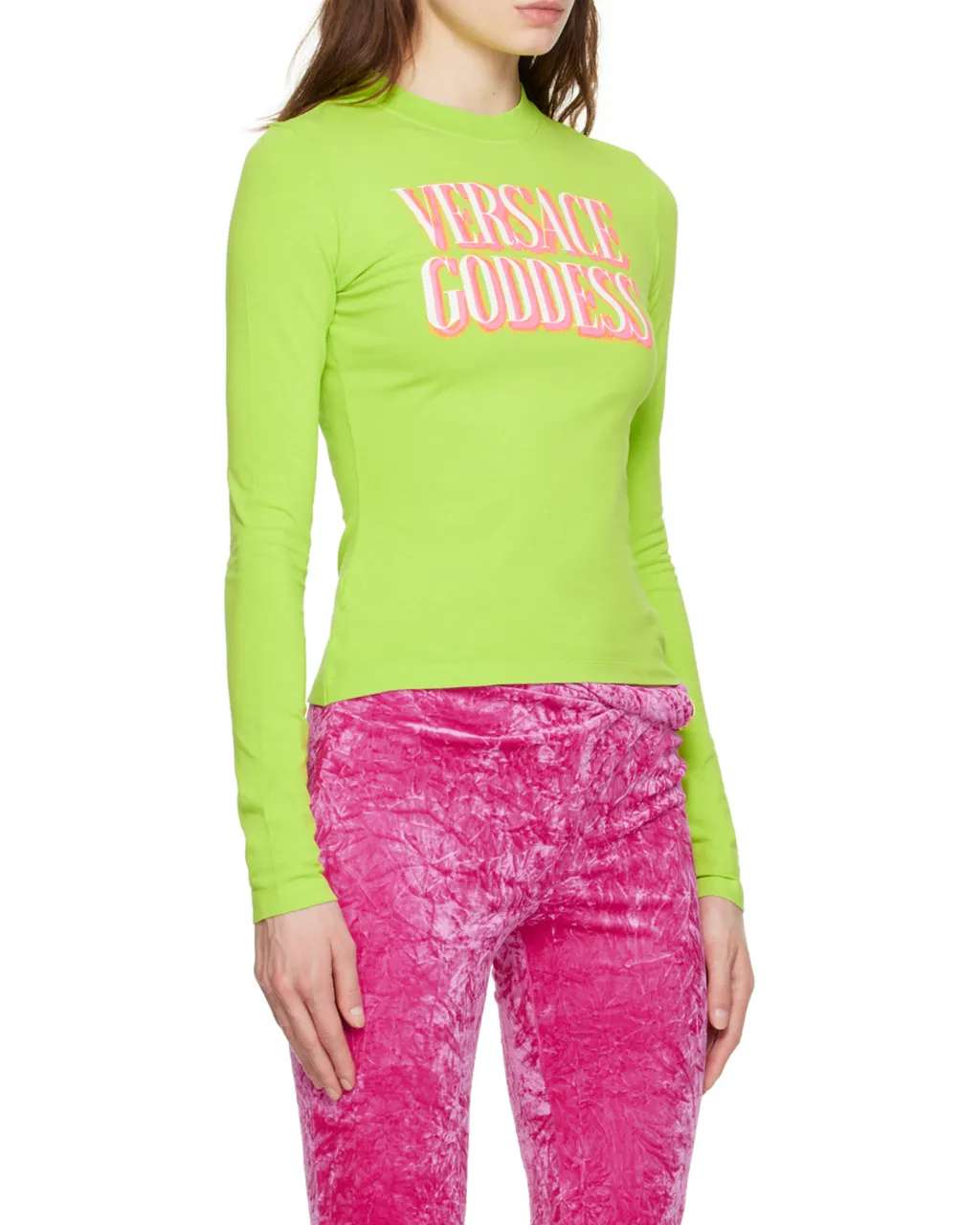 Slogan-Print Long-Sleeve T-Shirt