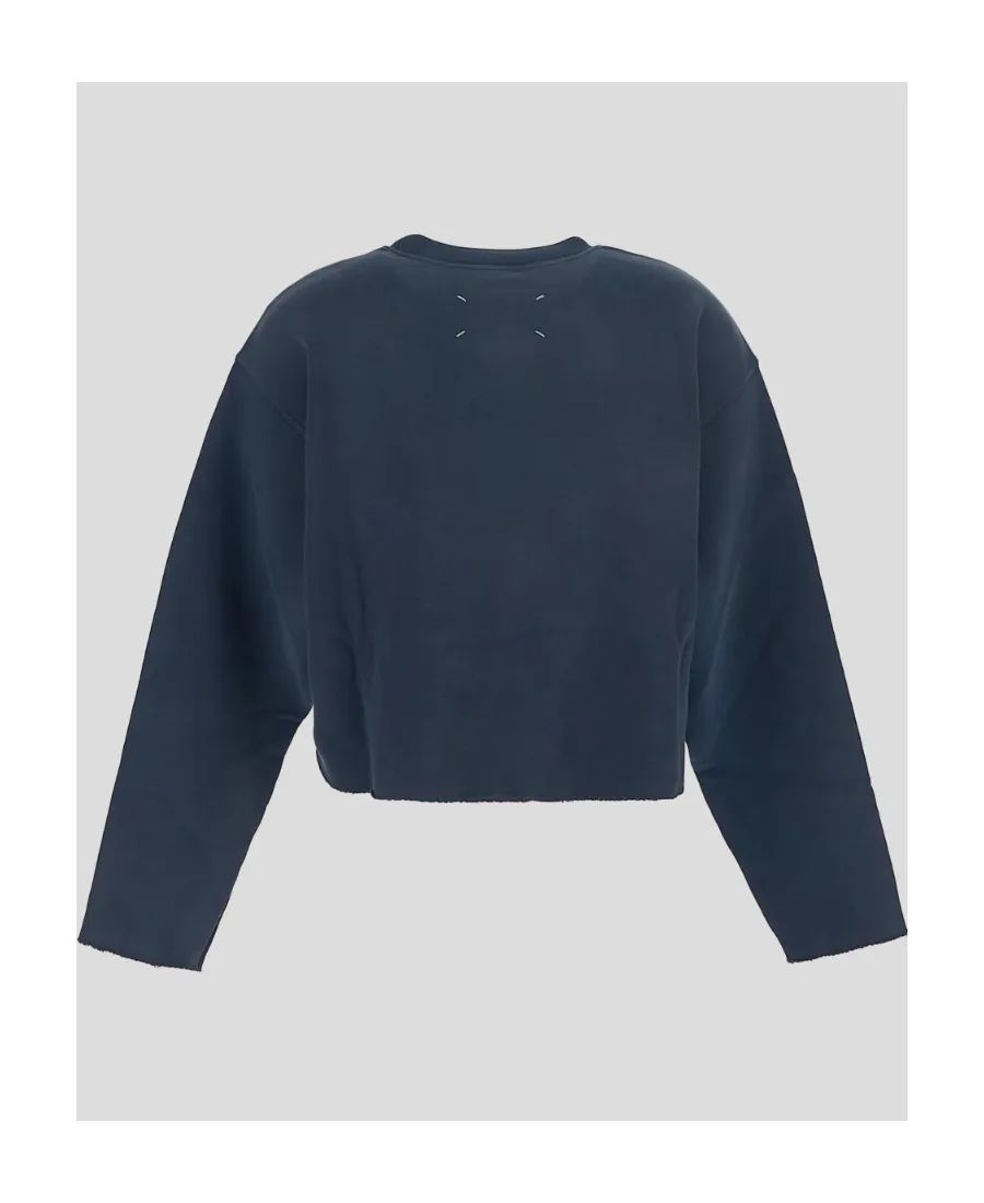 Maison Margiela Glitter-Embellished Logo Sweatshirt