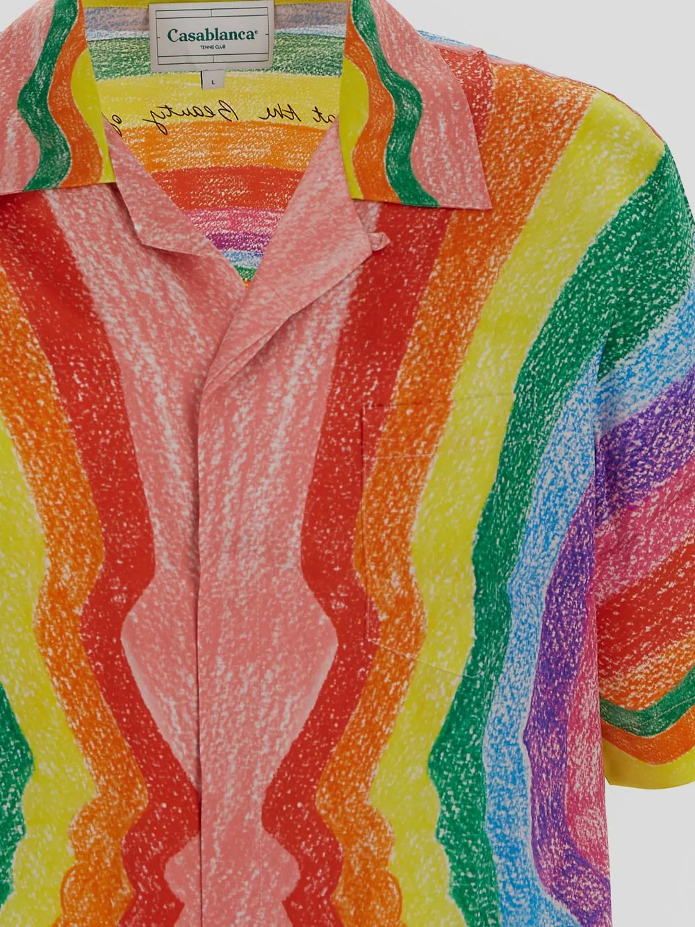 Mind Vibrations Artwork Silk Shirt