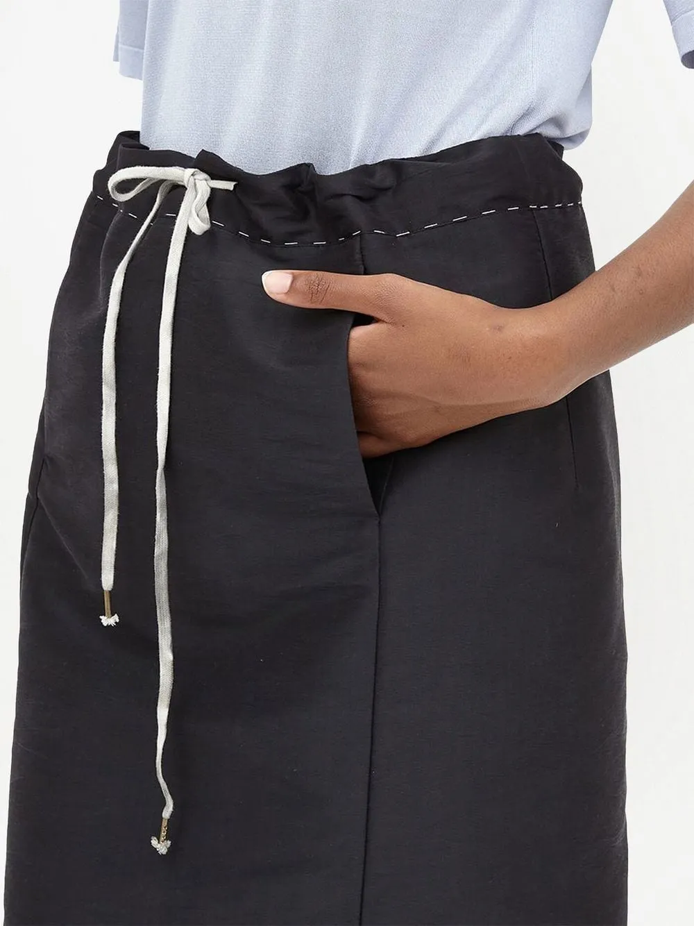 Maison Margiela Drawstring Midi Skirt